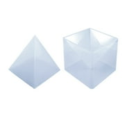 JINGT 15Cmdiy Pyramid Resin Mould Large Silicone 3D Home Decor
