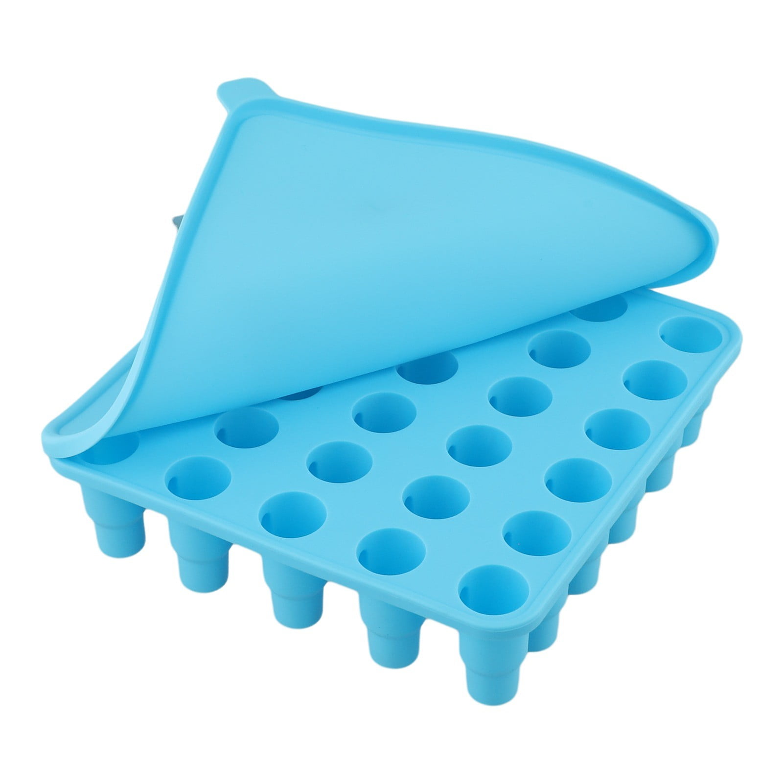 JINGT 1Pc Ice Cube Tray Silicone Block Molds with Lid Kitchen Tool ...