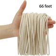 JINGT 20m Candle Wicks Cotton Core Waxed Wick Cotton Braid Candle Wick