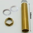 thumbnail image 1 of JINGT 2pcs 60mm/80mm/150mm Kitchen Basin Mixer Tap Repair Fitting Kit Threaded Brass Tube Nut Install Parts, 1 of 3