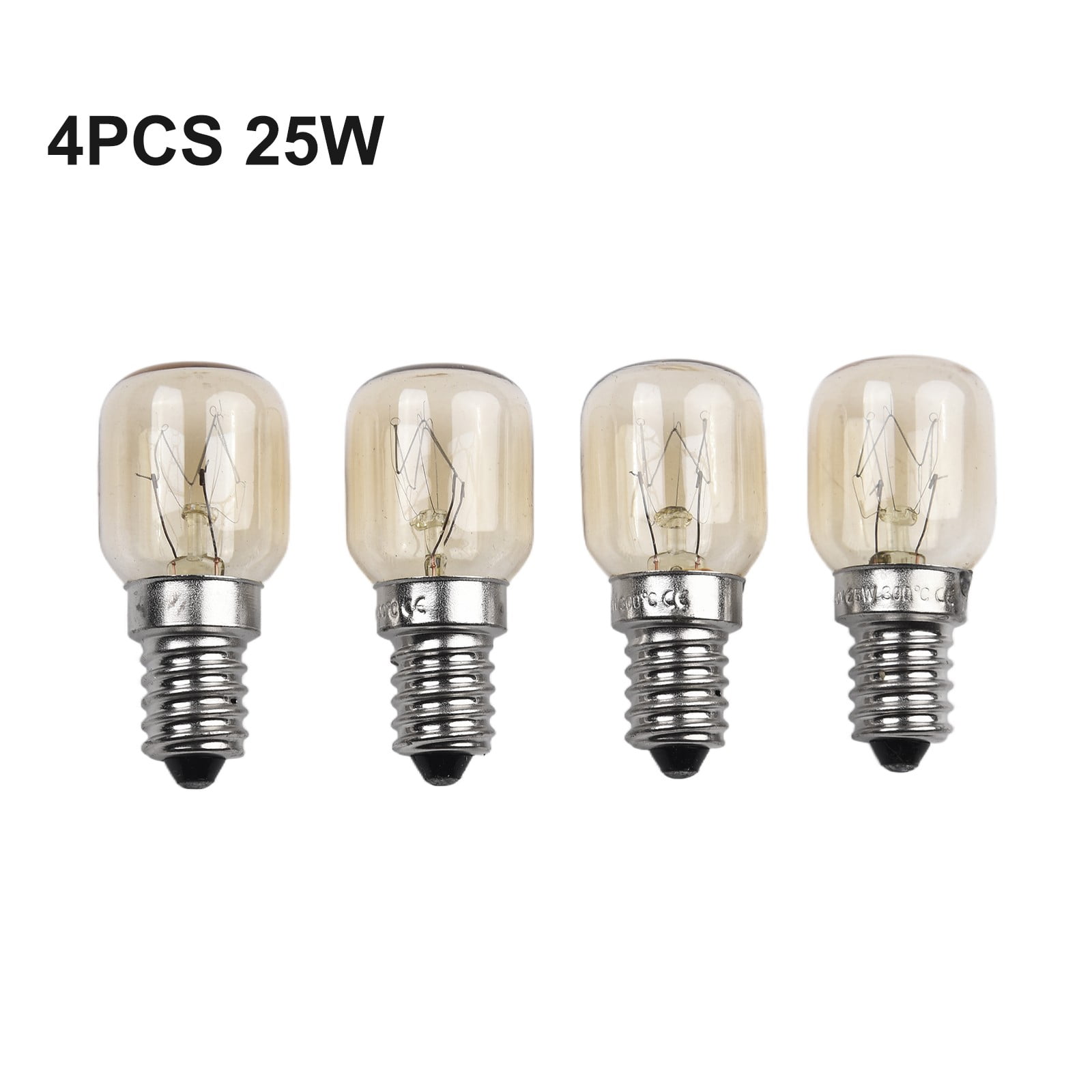 JINGT 4PCS E14 Salt Lamp Globe Bulb 25W Light Bulbs 240V Refrigerator Oven Replacement