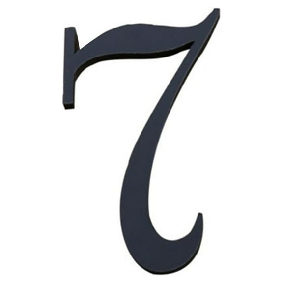 JINGT 70Mm Self Sticker Big Modern Door Numbers For Exterior House Apartment Plaque Mailbox Address Digits Sticker Signs Black Numbers 7