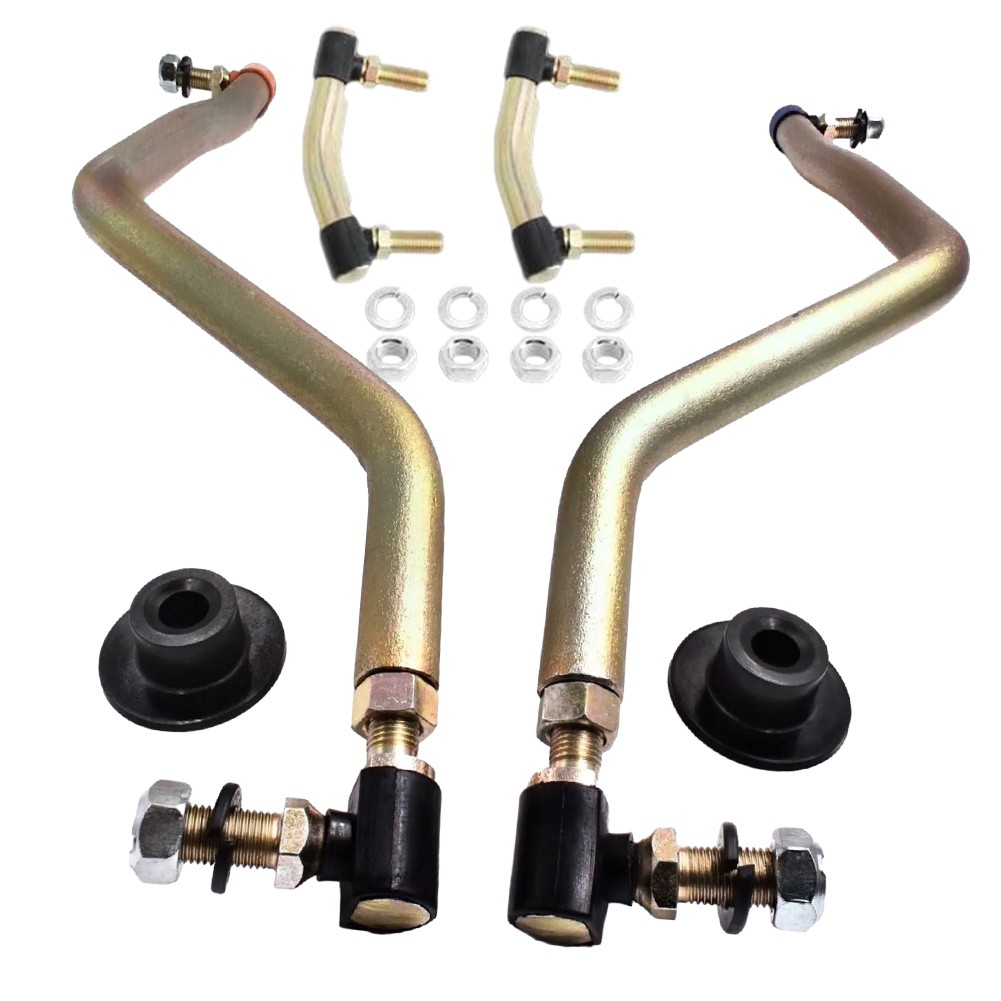 Heavy Duty Steering Drag Link Set For Husqvarna Riding Mowers - Adjustable Tie Rods With Zinc Coating