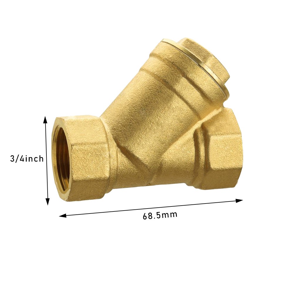JINGT Angled Check Valve Filter Brass Valve 1/21Inch YType Filter