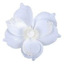 JINGT Artificial Poinsettia Christmas Flower Simulate Christmas Flower Fake Christmas Bouquet Flower Xmas Trees Yard Festival Decor White