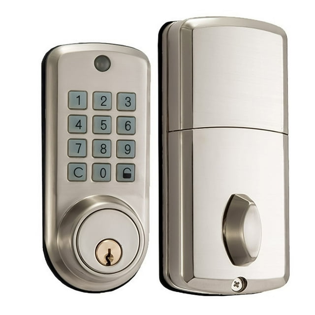 JINGT Entry Door Lock Electronic Keypad Deadbolt AutoLocking Anti
