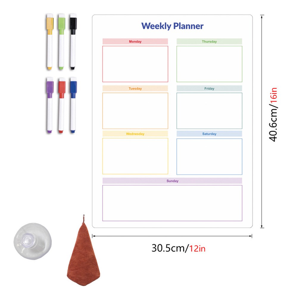 JINGT Erasable Message Board Refrigerator Sticker Pvc