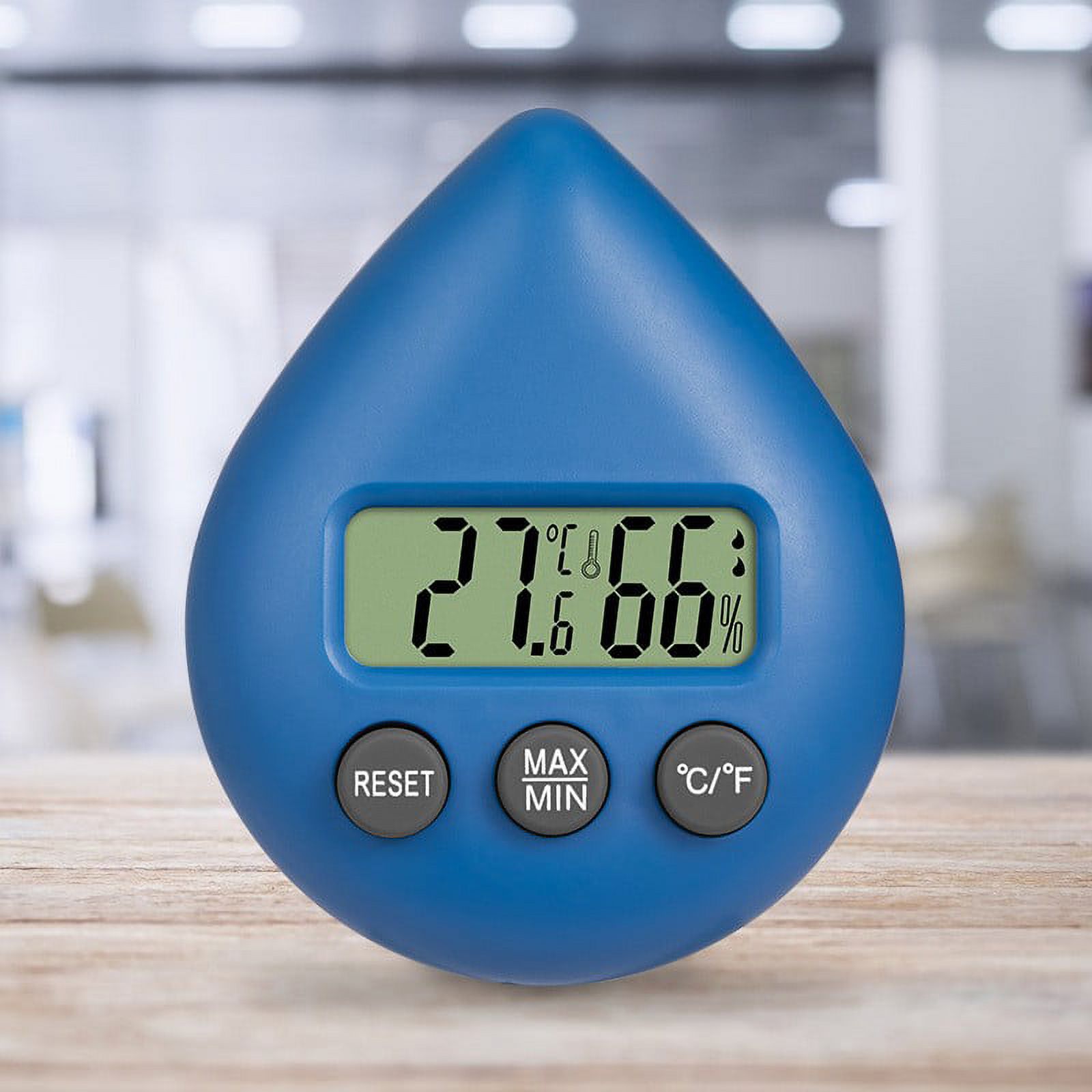 JINGT Feuchtigkeitsmesser Digital Timer Reset Shower Timer Water Drop Hygrometer - image 1 of 2
