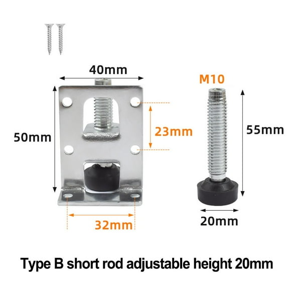 JINGT Heavy Duty Furniture Levelers Leveling Feet Adjustable Leveler Legs