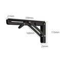 thumbnail image 1 of JINGT Heavy Duty Metal DIY Collapsible Shelf Hinge Etrack Accessories for Work Bench, 1 of 4