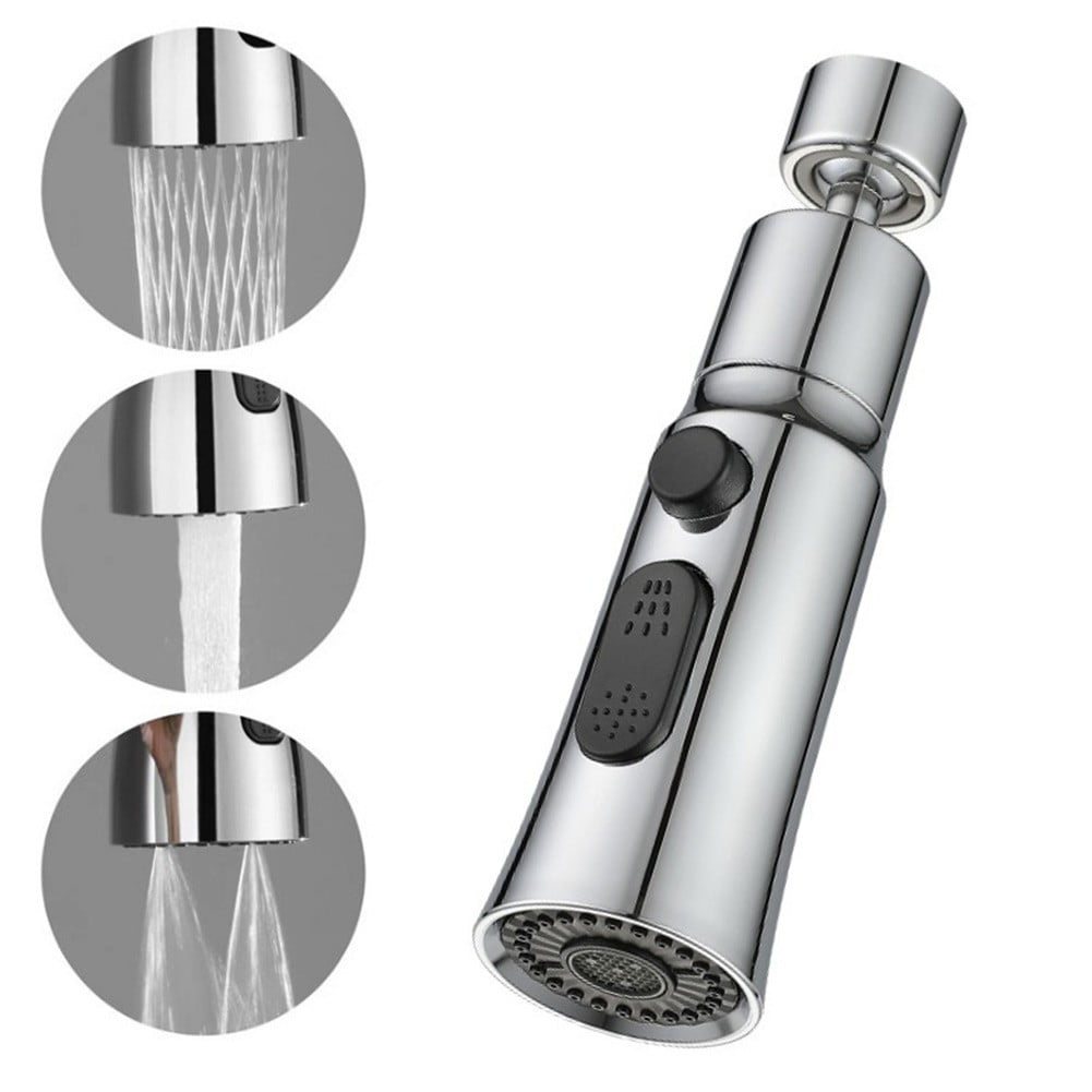 JINGT Kitchen Faucet Aerator 3 Modes Bathroom Anti-Splash Tap Extender ...