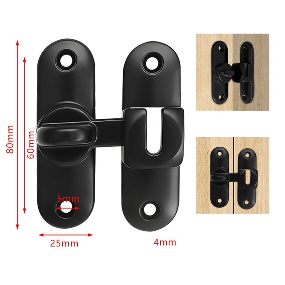 JINGT Sliding Gate Barn Door Lock Hook Latch Bolt Stainless Steel for