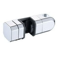 thumbnail image 1 of JINGT Universal 15mm-30mm Chrome Shower Rail Head Slider Bar Holder Adjustable Bracket, 1 of 8