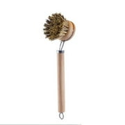 JINGT Wooden Dish Scrub Brushes Natural Bristles Kitchen Cleaning Scrubbers