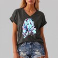 thumbnail image 1 of JINGTIAN Dolly Women's Shirt Country Music Graphic T-Shirt Vintage Western Tee Short Sleeve Crew Neck Nashville Concert Top for Fans, 1 of 6