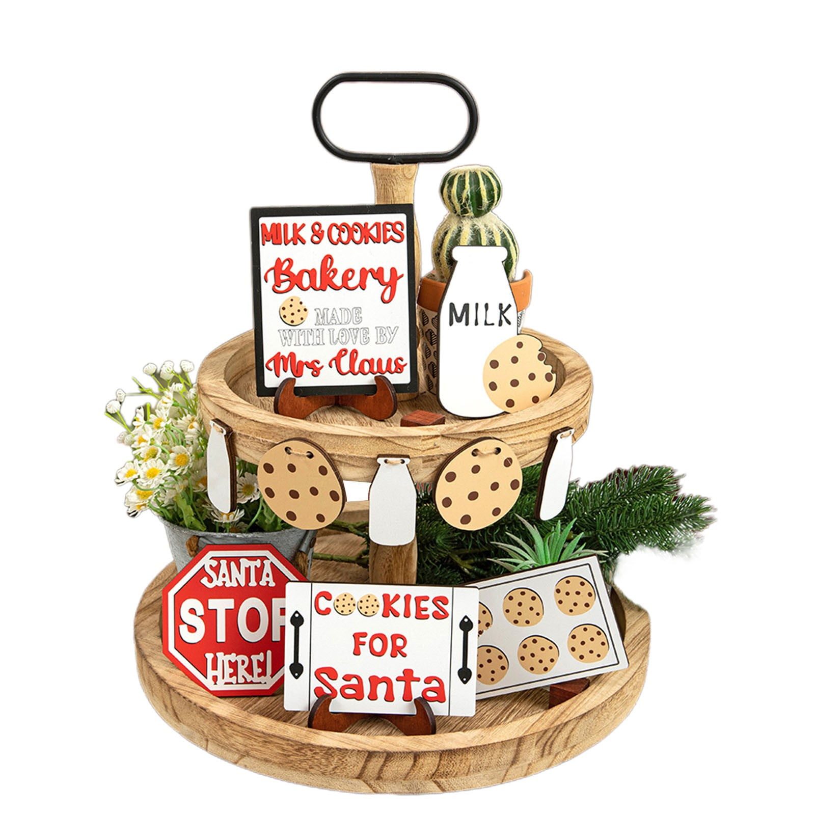 JINGXI Christmas Decorations Kitchen Set Tray Decorations for Christmas