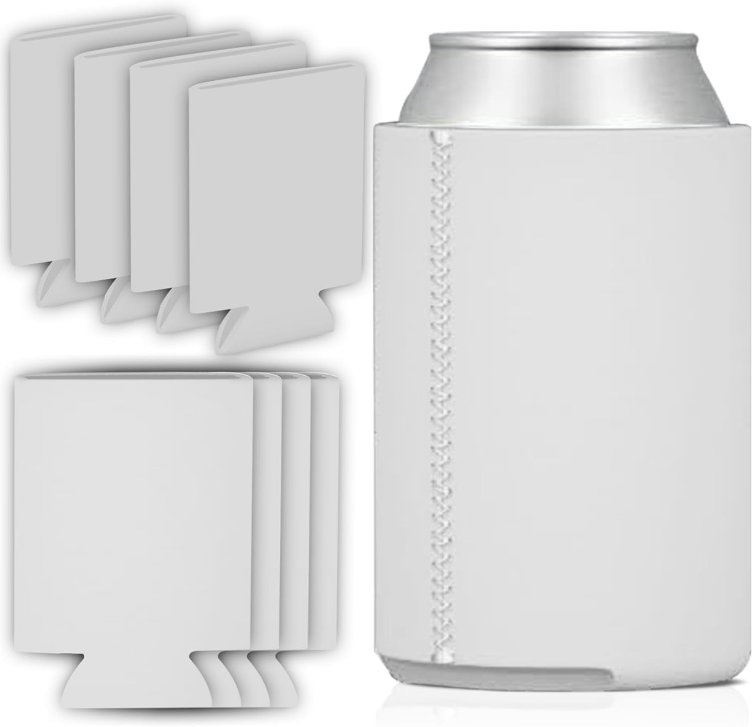 JINGYANG 12 Pack Blank Can Coolers, Foam Collapsible Insulated Can