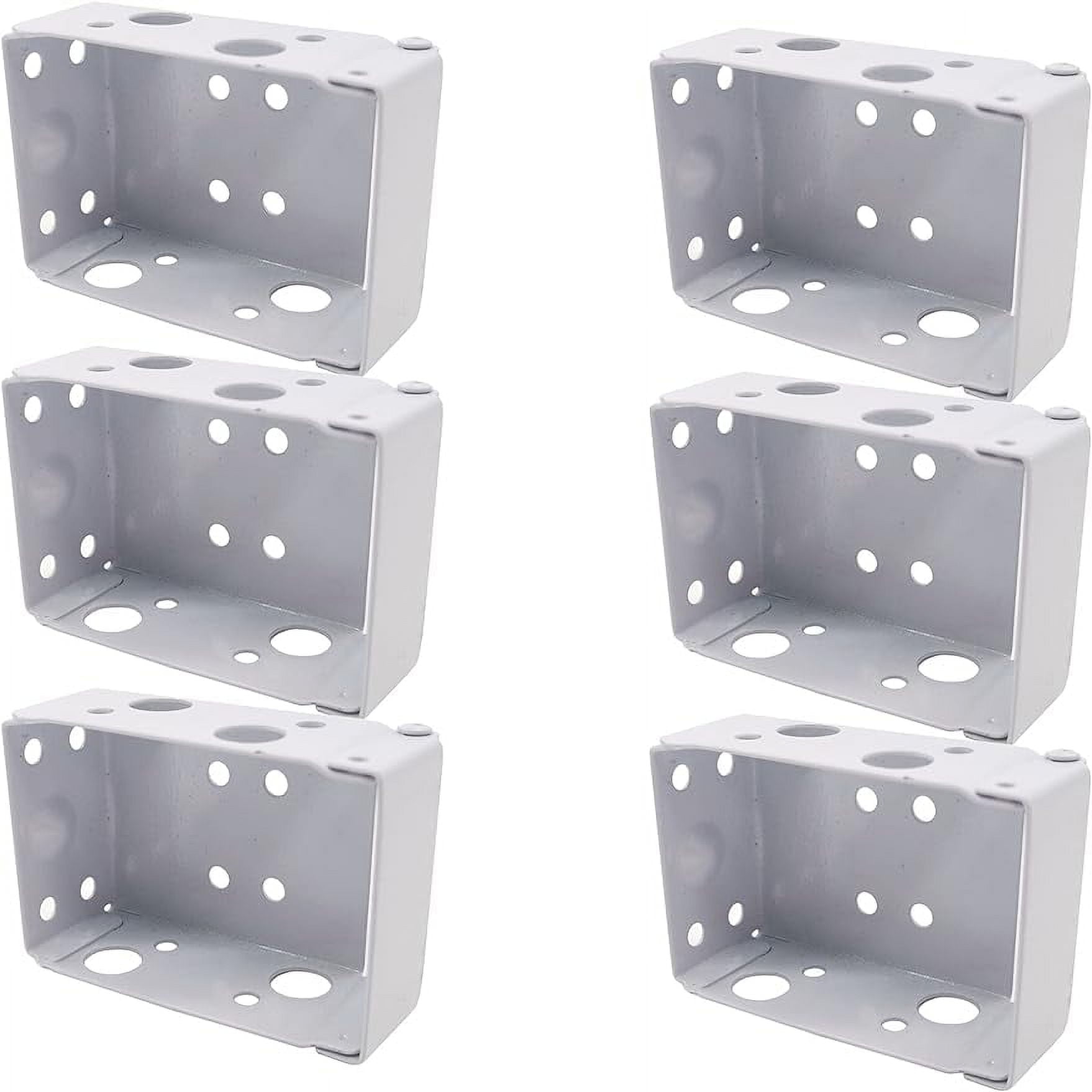 JINGYANG 6PCS 2Inch Blind Brackets Low Profile Box Mounting Bracket for ...