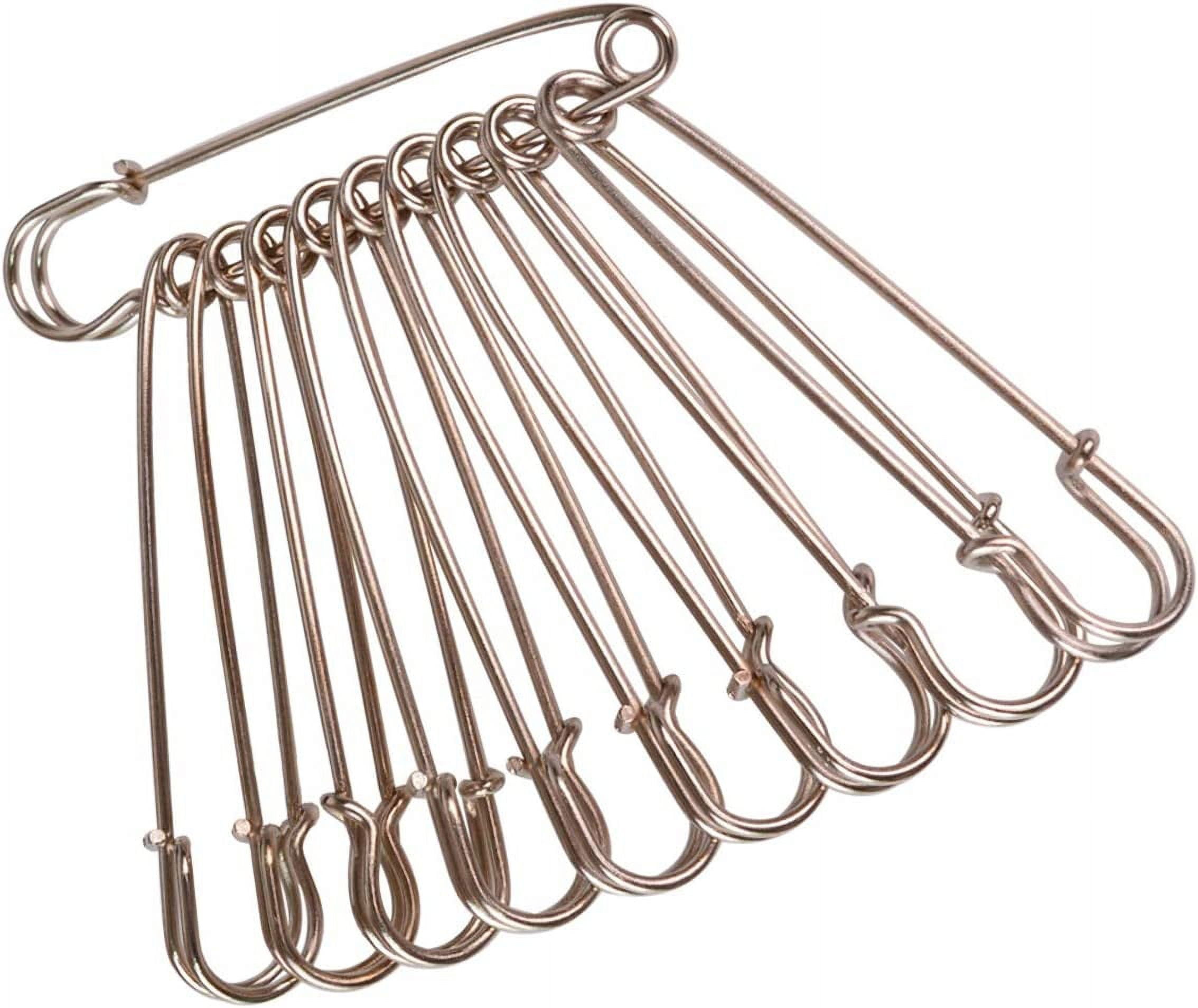 JINGYANG Safety Pins Heavy Duty Large Safety Pins Steel 50 Pcs for