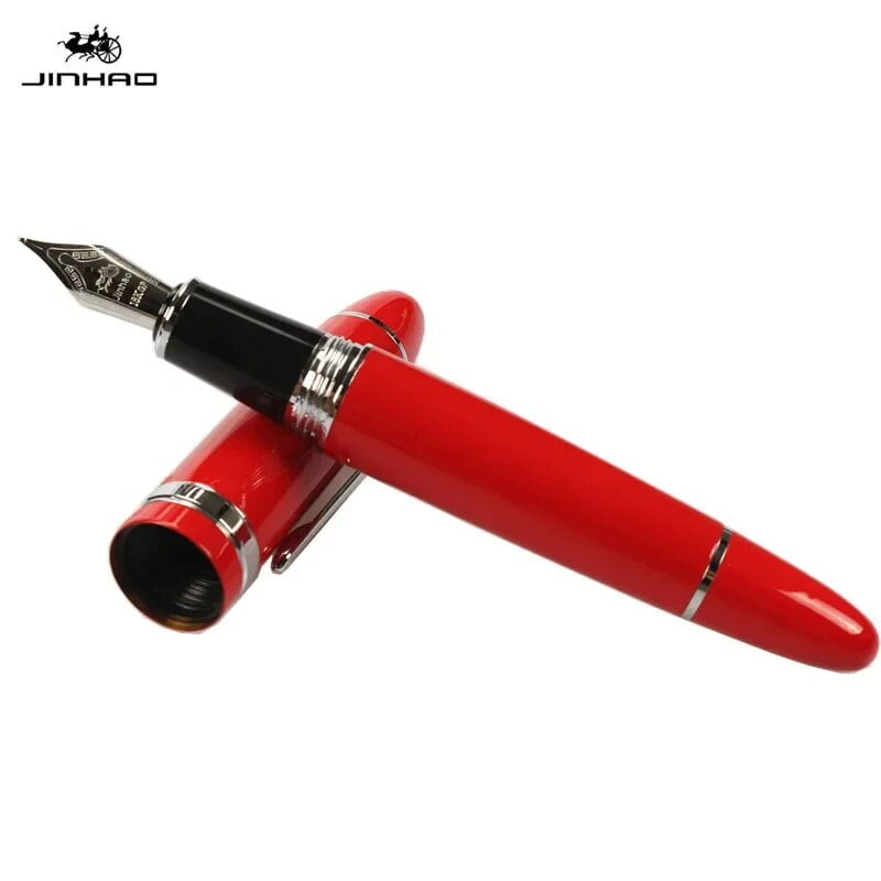 JINHAO 159 18KGP 0.7mm MEDIUM BROAD NIB FOUNTAIN PEN 8 COLORS FOR