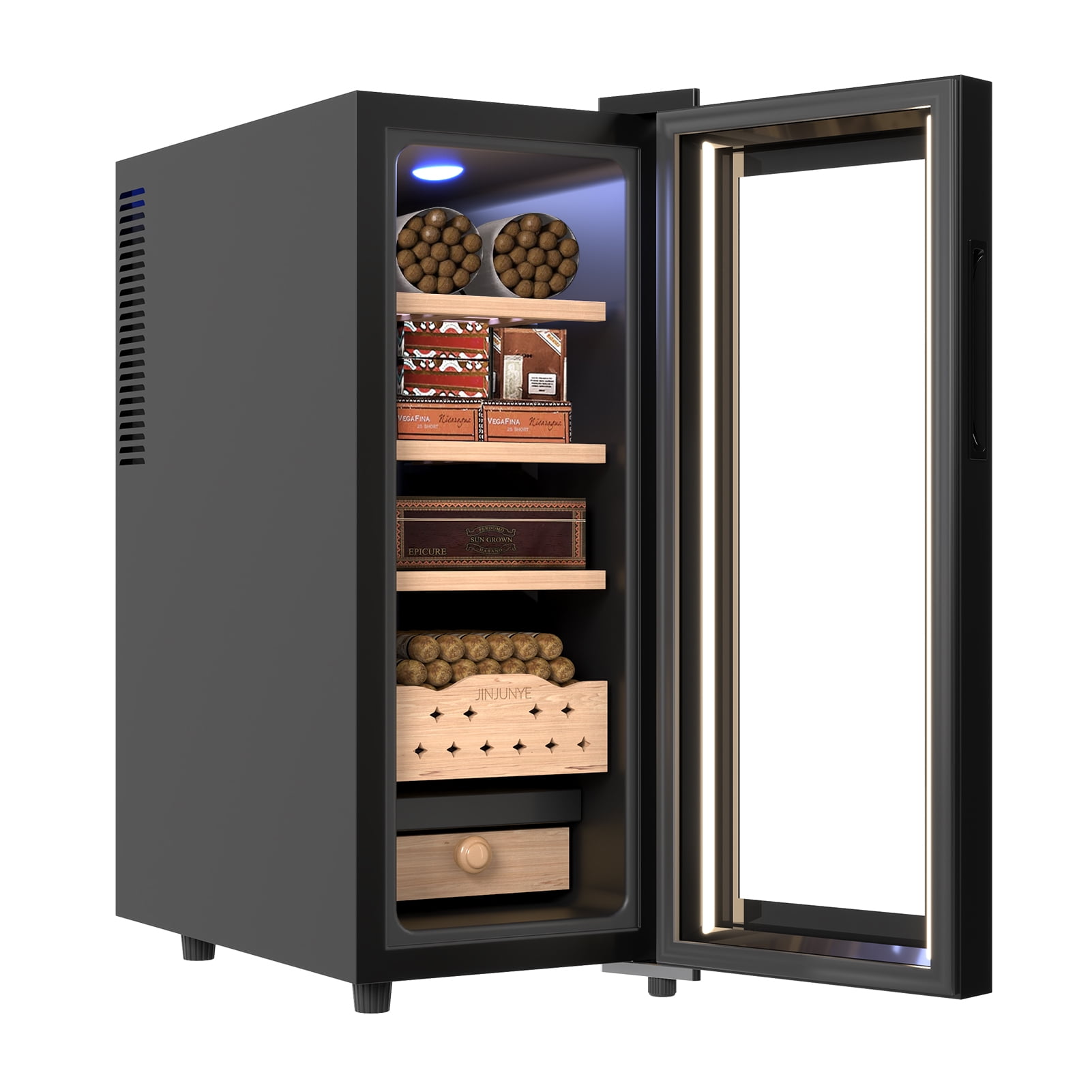 JINJUNYE Upgraded 35L Cigar Humidors with 3IN1 Cooling, Heating