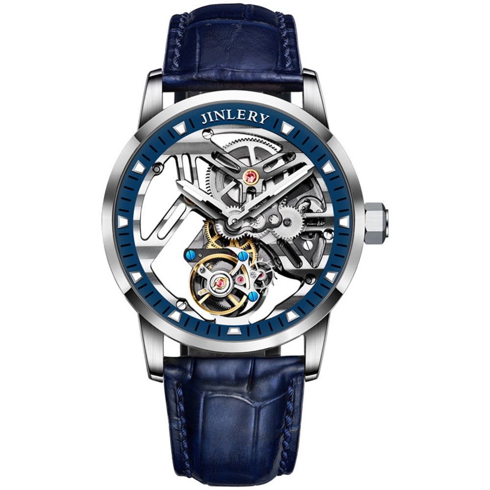 J9068P2 silver blue leather