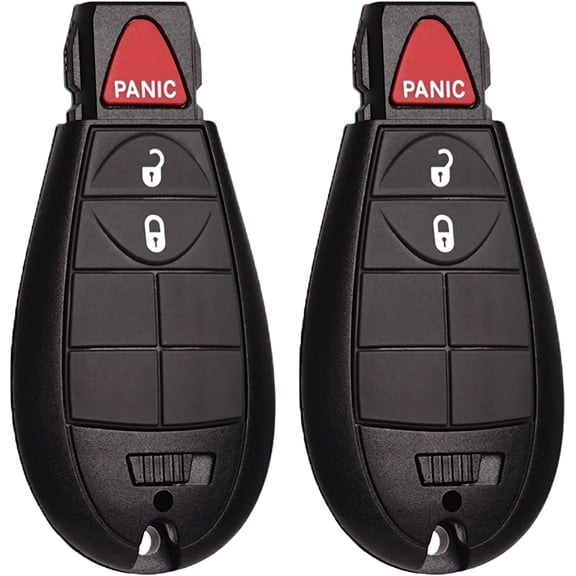 JINLONG 2-Pack Fobik Key Fob for 2013-2021 Dodge Ram 1500/2500/3500/4500/5500 HD, Keyless Entry Remote Start, FCC GQ4-53T, Replaces 56046953 AG, 3-Button