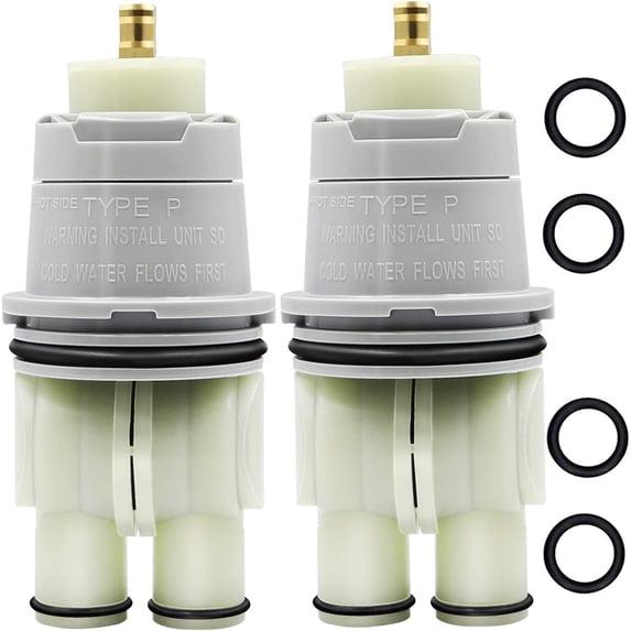 JINLONG 2-Pack RP46074 Shower Valve Cartridge Assembly for 13/14 Series Single-Handle Faucets, Replacement Monitor