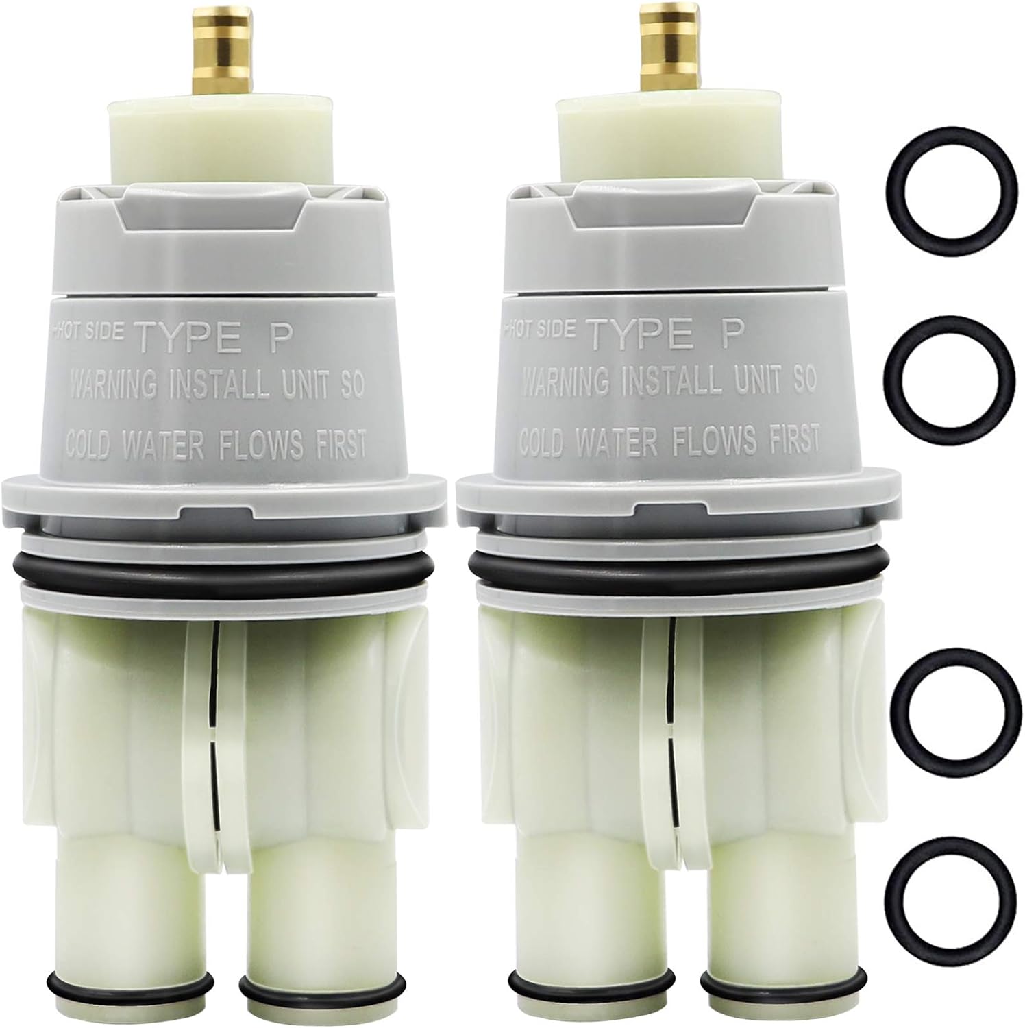 JINLONG 2-Pack RP46074 Shower Valve Cartridge Assembly for 13/14 Series Single-Handle Faucets, Replacement Monitor