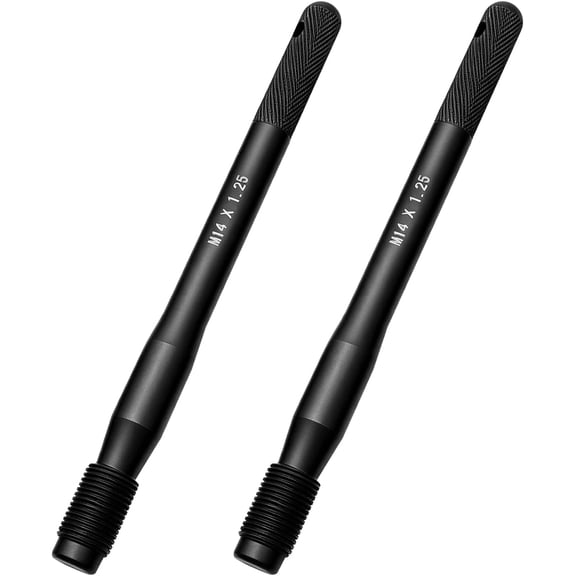 JINLONG 2-Pack Wheel Alignment Pin Guide Tool, Black Wheel Hanger Alignment Pin, M14 x 1.25, for Cars with Lug Bolts