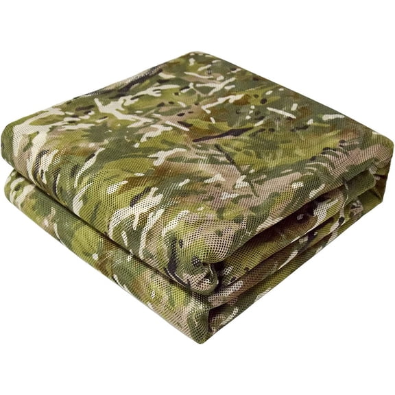 JINLONG 300D Camouflage Netting, Camo Burlap Blind Material Cover for Hunting Ground Blinds, Wargames & Wildlife Photography
