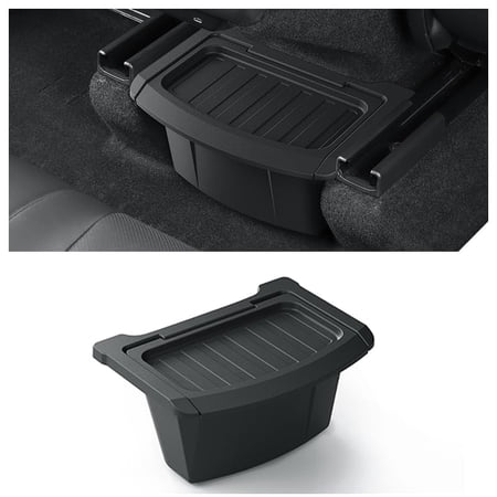 JINLONG Trash Can for 2025-2026 Tesla Model Y Juniper, Rear Center Console Storage Box Organizer, Black
