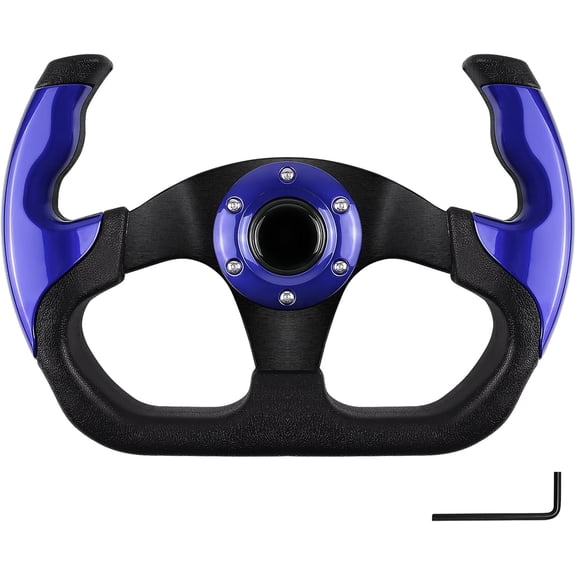 JINLONG Universal Golf Cart Steering Wheel, Skid Design, Fits Club Car, EZGO RXV/TXT, Yamaha, Precedent Tempo, DS