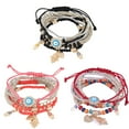 thumbnail image 1 of JINLUO JL 1/3/6Set Bohemian Stretch Beads Bracelets for Women Multilayer Evil Eye Hamsa Hand Bracelet Bohemian Bracelet Handmade Stackable Charm Bracelets Lucky Protection Beaded Hamsa Bracelet Set, 1 of 9