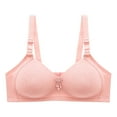 thumbnail image 1 of JINMGG 2024 Bras for Women Plus Size Women's Plus Size Bra No Steel Ring Push Up Underwear Vest-Style Sleep Bra Rose Gold XL, 1 of 3