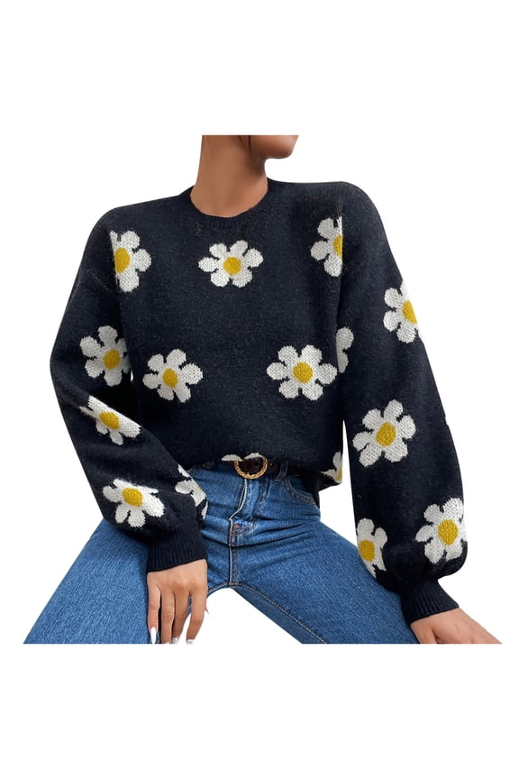 JINMGG 2026 Fall Winter Plus Size Sweaters for Women,Women Fashion Casual Short Pullover Cross V-neck Long Sleeve Sweater Tops