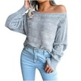 thumbnail image 1 of JINMGG 2024 Fall Winter Plus Size Sweaters for Women Clearance,Women Fashion Casual Solid Color Casual Loose Long Sleeve Sweater, 1 of 4