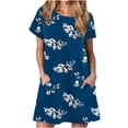 thumbnail image 1 of JINMGG 2026 Summer Dresses under $10.00 Women鈥檚 Casual Summer T Shirt Dress Loose Short Sleeve Tunic Dress with Pockets for Women, 1 of 5