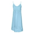 thumbnail image 1 of JINMGG 2026 Summer Dresses under $10.00 Women's Fashion Sleeveless Summer Tassel Cotton Fashion Long Dress, 1 of 6