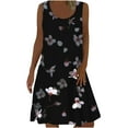 thumbnail image 1 of JINMGG 2024 Summer Womens Plus Size Dresses Clearance Women's Summer Fashion Printed Sleeveless Pullover Dress, 1 of 5