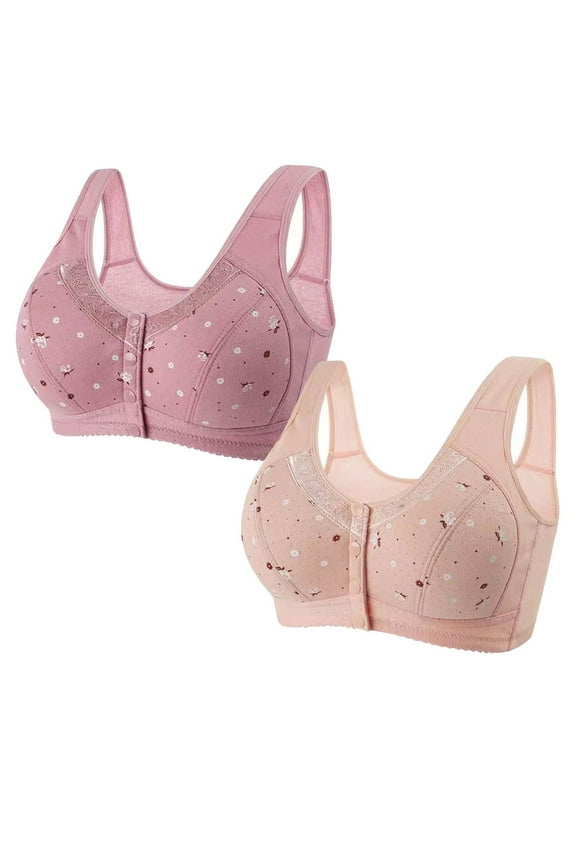 JINMGG Bras for Women Plus Size Comfortable Breathable Brasiers Women Underwear No Rims Strapless Sports Bras Clearance