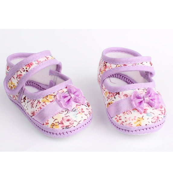 JINMGG Clearance Baby Girl Soft Sole Bowknot Print Anti-slip Casual Shoes Toddler PP/11