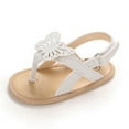 thumbnail image 1 of JINMGG Clearance Infant Baby Girls Sandals Shoes Butterfly Causal Summer Newborn Flat Soft Shoes, 1 of 9