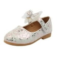 thumbnail image 1 of JINMGG Clearance Items Children Kids Baby Girls Crystal Butterfly-Knot Princess Shoes Single Shoes, 1 of 7