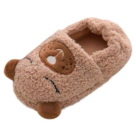 JINMGG Clearance Items Toddler Infant Kids Baby Warm Shoes Boys Girls Cartoon Soft-Soled Slippers