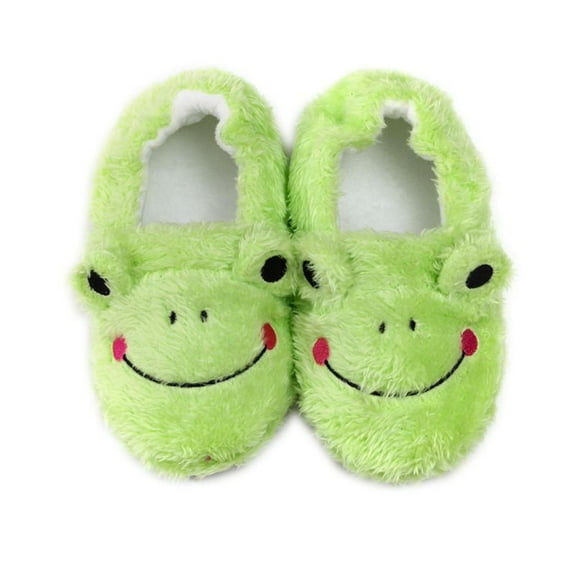 JINMGG Clearance Items Toddler Kids Baby Warm Plush Shoes Boys Girls Cute Cartoon Soft-Soled Slippers