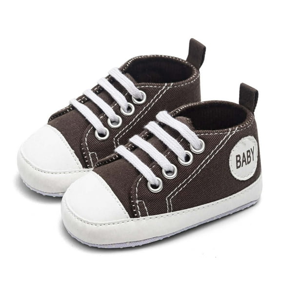 JINMGG Clearance Newborn Infant Baby Boys Girls Solid Canvas Anti-slip Soft Shoes Sneaker