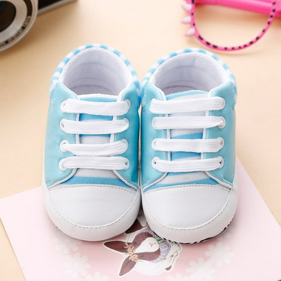 JINMGG Clearance Newborn Infant Baby Girls Crib Shoes Soft Sole Anti-slip Sneakers Bandage Shoes