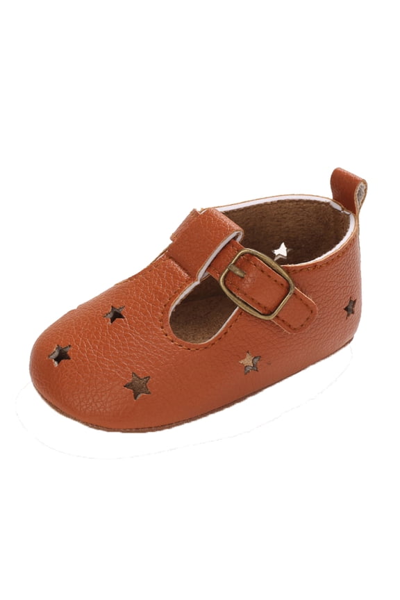 JINMGG Clearance Toddler Kids Baby Boys Girls Star Pattern Rubber Non-Slip First Walking Shoes