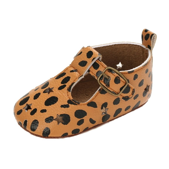JINMGG Clearance Toddler Kids Baby Boys Girls Star Pattern Rubber Non-Slip First Walking Shoes